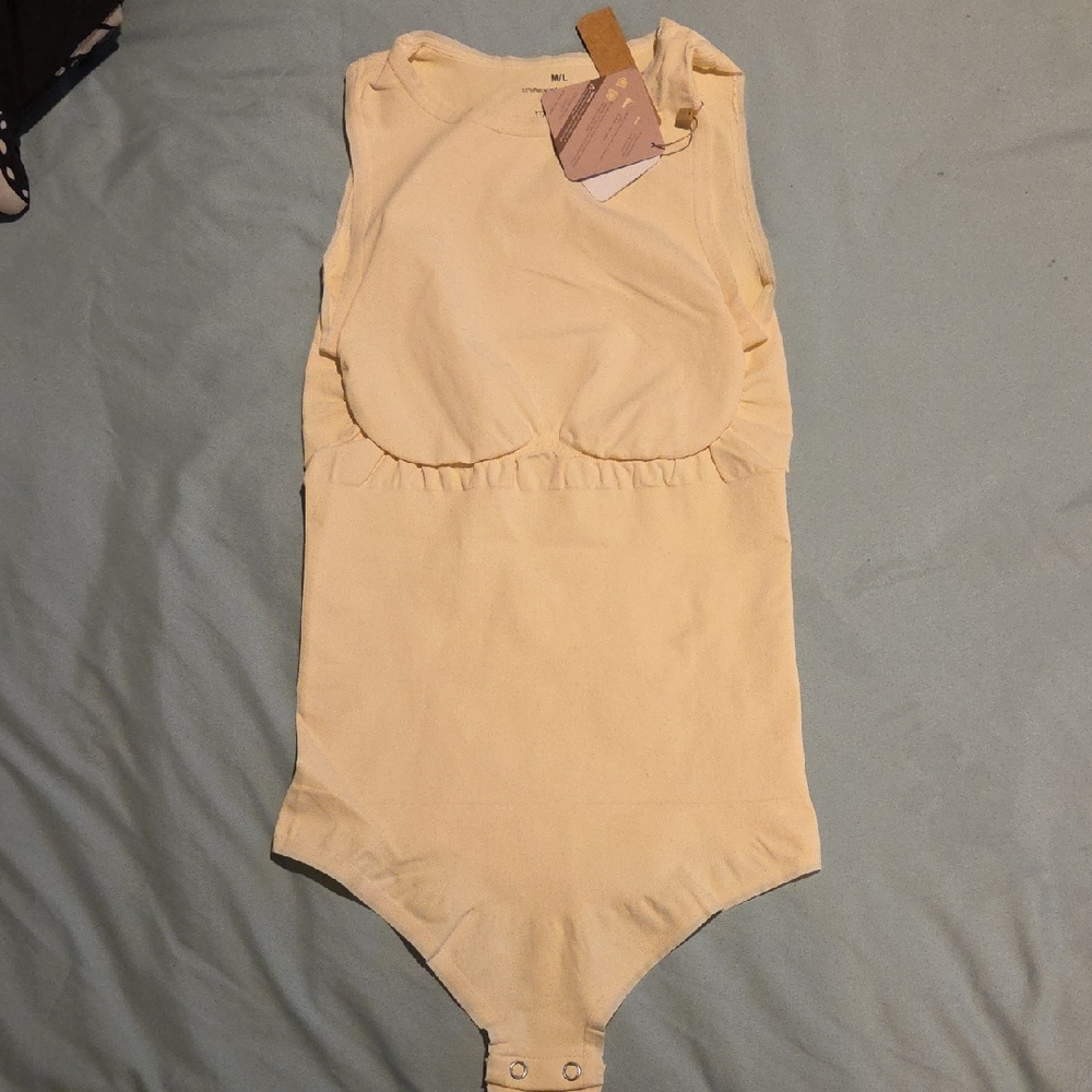 Women's Cream Shapewear Bodysuit